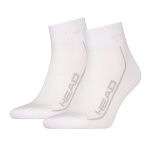 Head Tennis Performance Quarter Socks 2P White